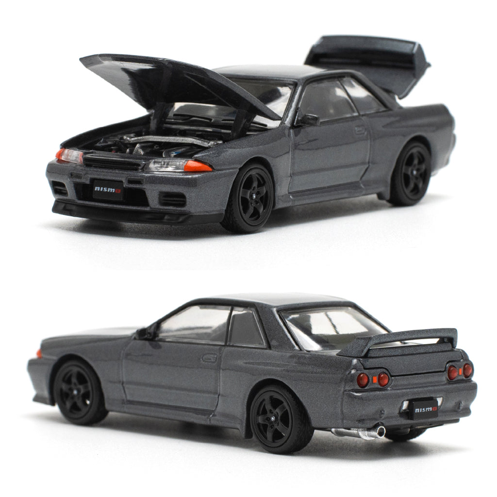 Pop Race Nissan Skyline GT-R R32 Grey Metallic (1:64 Scale) (PR640101)