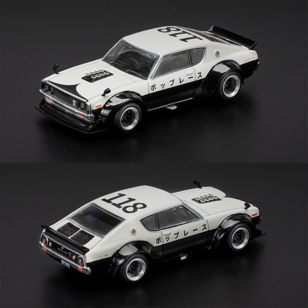 ポップレース 1/64 日産 スカイライン V8 ドリフト ハコスカ Pop