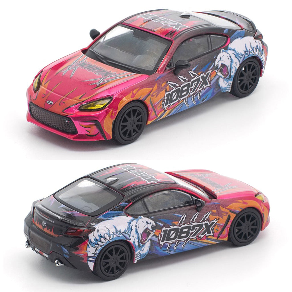 Pop Race Toyota GR86 Cup 1087X Fire & Ice Livery (207) (1:64 Scale)