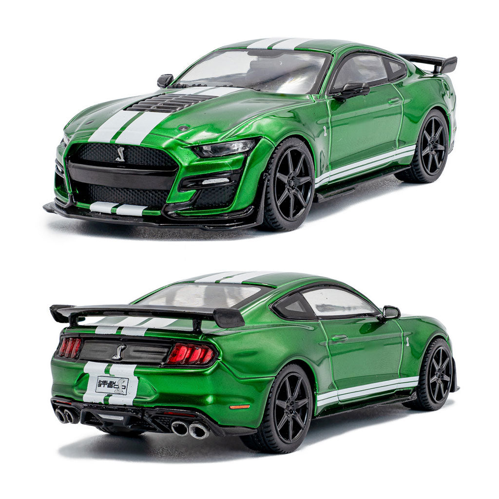 Solido Ford Mustang Shelby GT500 Green With White Stripes (1:43 Scale)