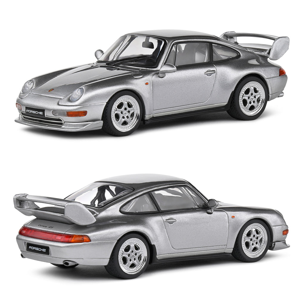 Solido 1993 Porsche 911 Carrera RS Clubsport 993 Silver (1:43 Scale)
