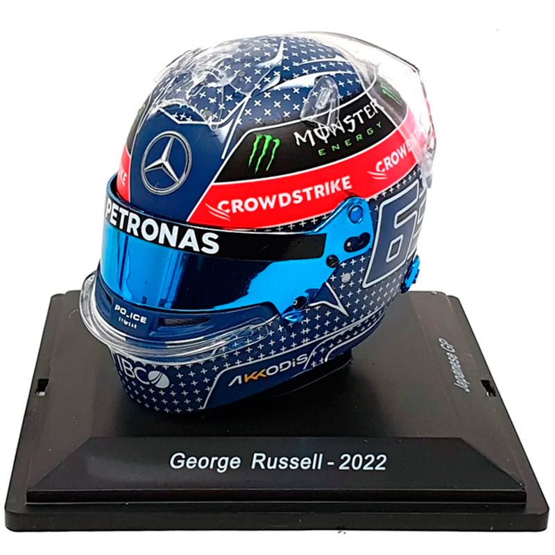 Spark Scale Helmet George Russell 2022 Japan GP (1/5) (Case