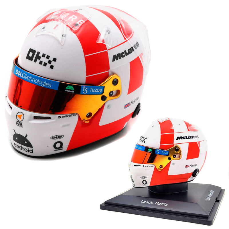 Spark Scale Helmet - Lando Norris 2023 Monaco GP McLaren F1 (1:5)