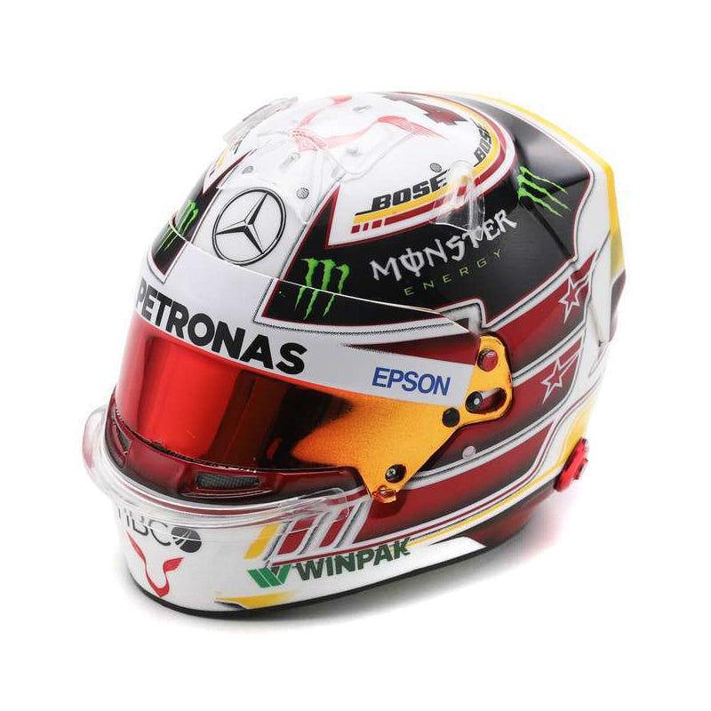 Lewis Hamilton Mexican GP 2018 Mercedes F1 Mini Helmet (1:5) Spark