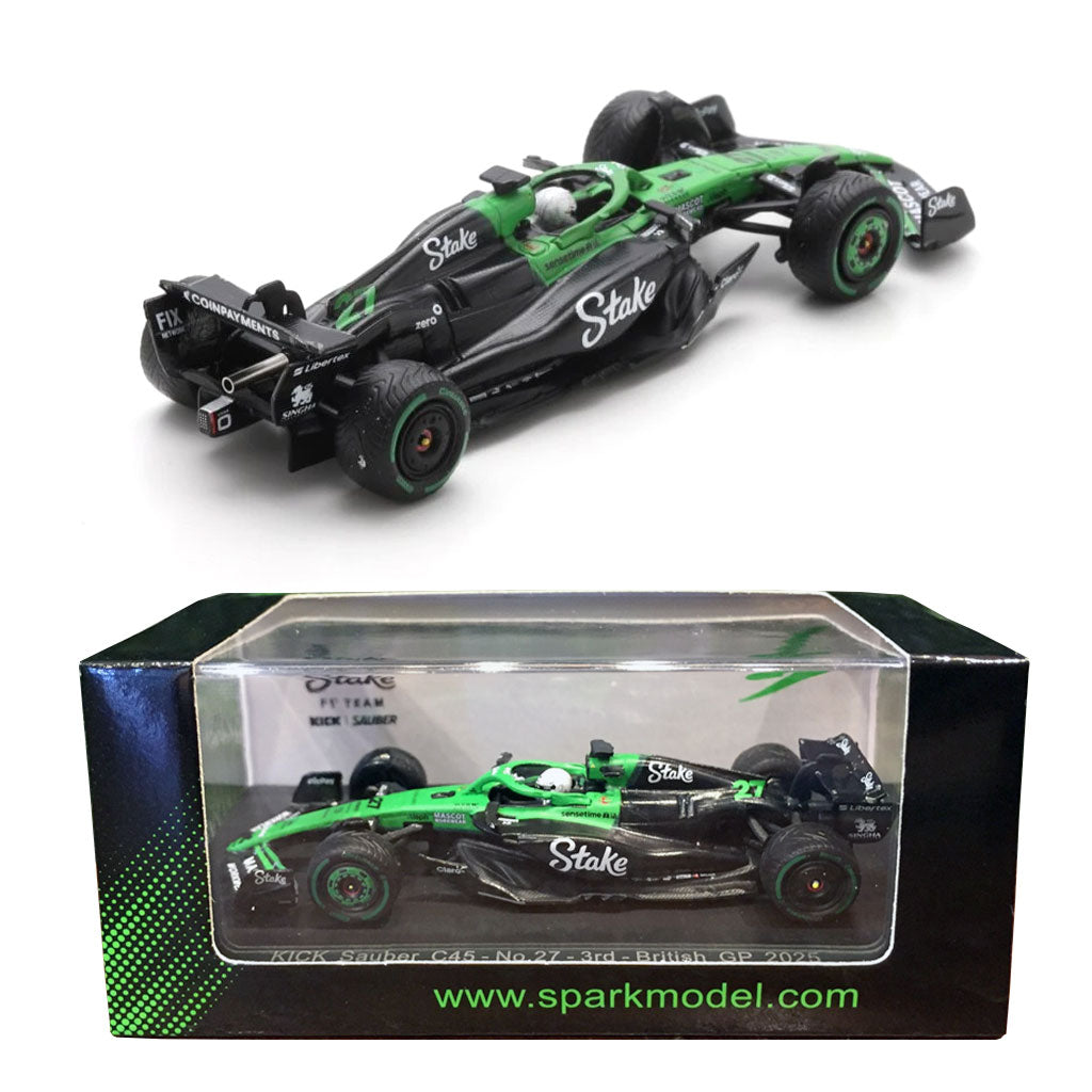 Spark Kick Sauber C45 F1 2025 British GP 3rd #27 Hulkenberg (1:64