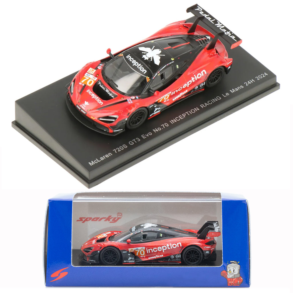 Spark McLaren 720S GT3 Evo #70 Inception Racing Le Mans 2024 (1:64)