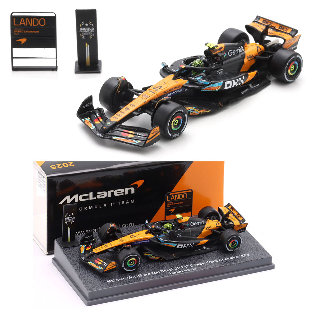 Spark McLaren MCL39 F1 #4 Drivers Champion 2025 Lando Norris (1:64)