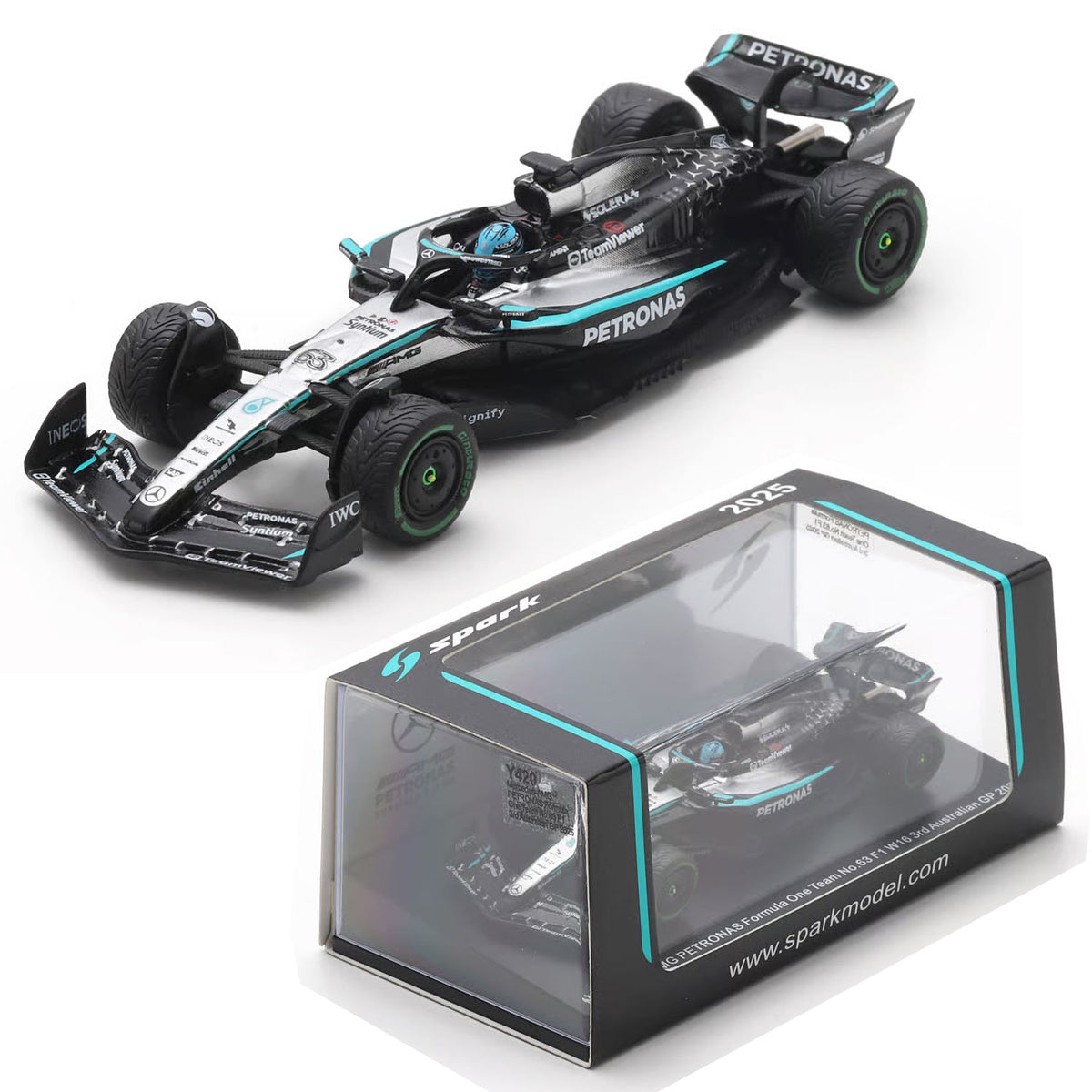 Spark Mercedes-AMG W16 F1 #63 Australian GP 2025 Russell (Y420) (1:64)