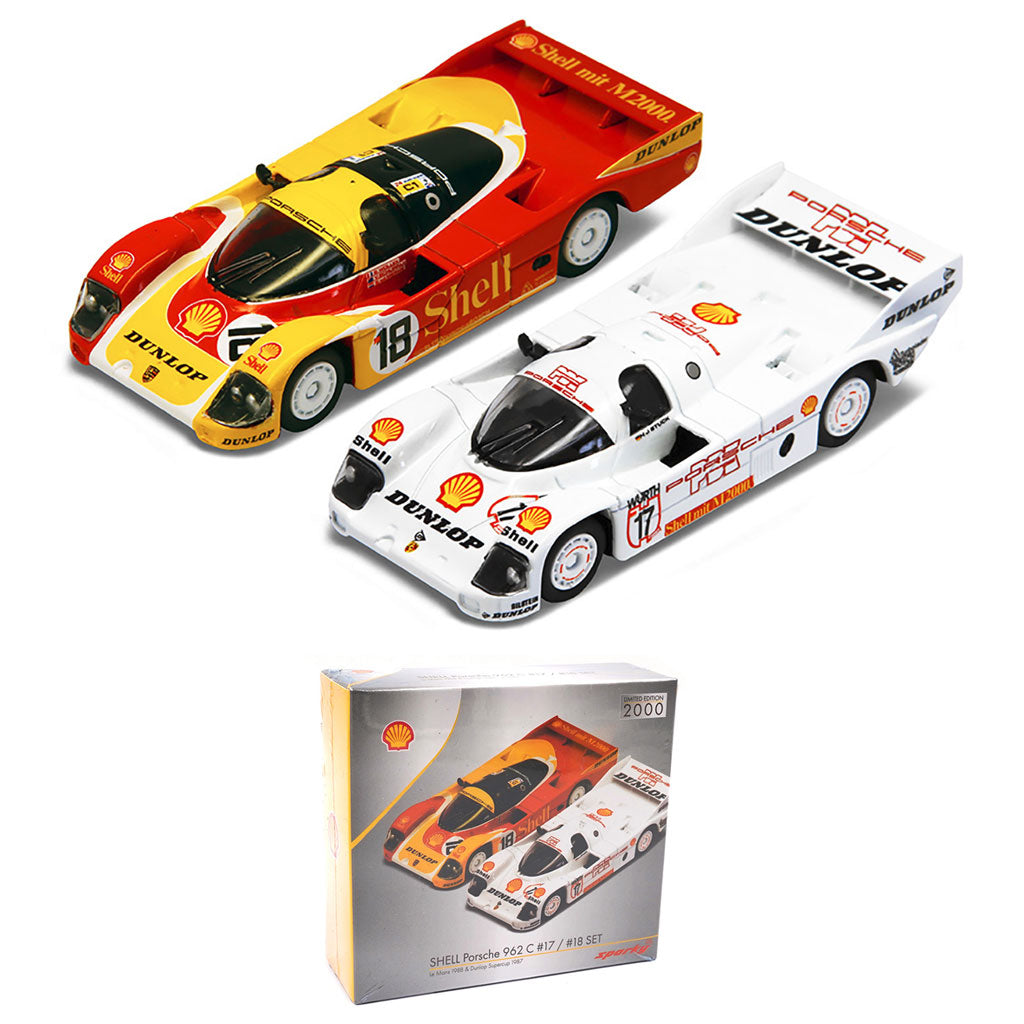 Sparky Porsche 962C Shell #17 And #18 Combo Set (1:64) Spark