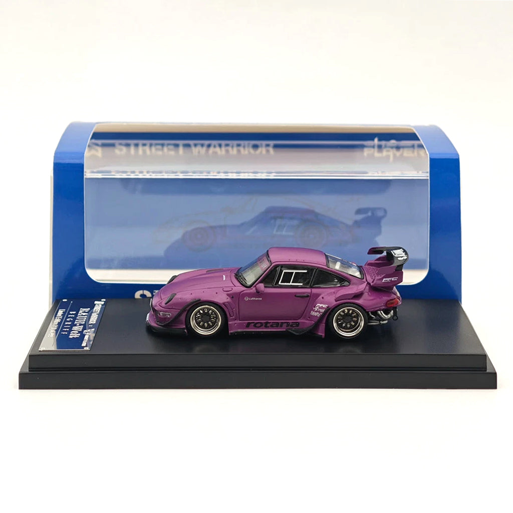 Star Model 1/64 RWB 993 ホットウィール Street Warrior X Ghost Player RWB 993 Matt Purple (1:64 Scale