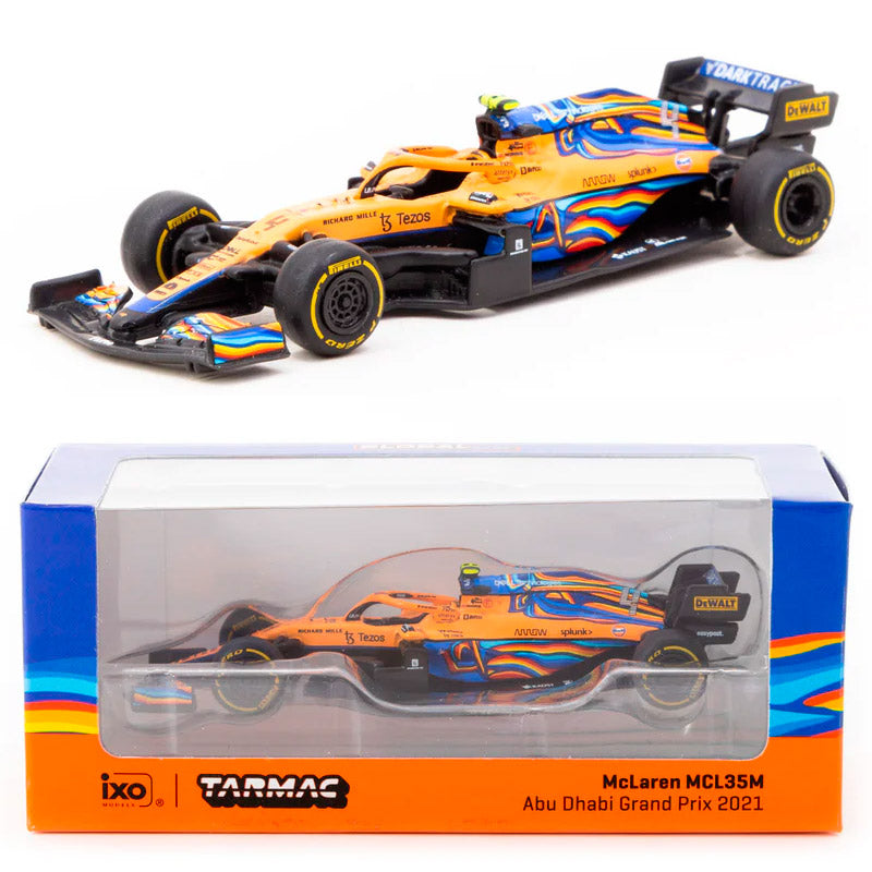 Tarmac McLaren MCL35M Abu Dhabi 2021 #4 Lando Norris (1:64) Box Dented