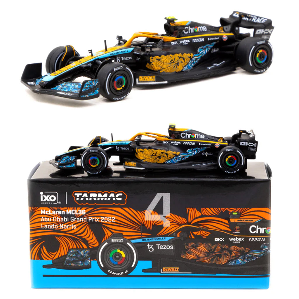 Tarmac Works McLaren MCL36 Abu Dhabi GP 2022 #4 Lando Norris (1:64)