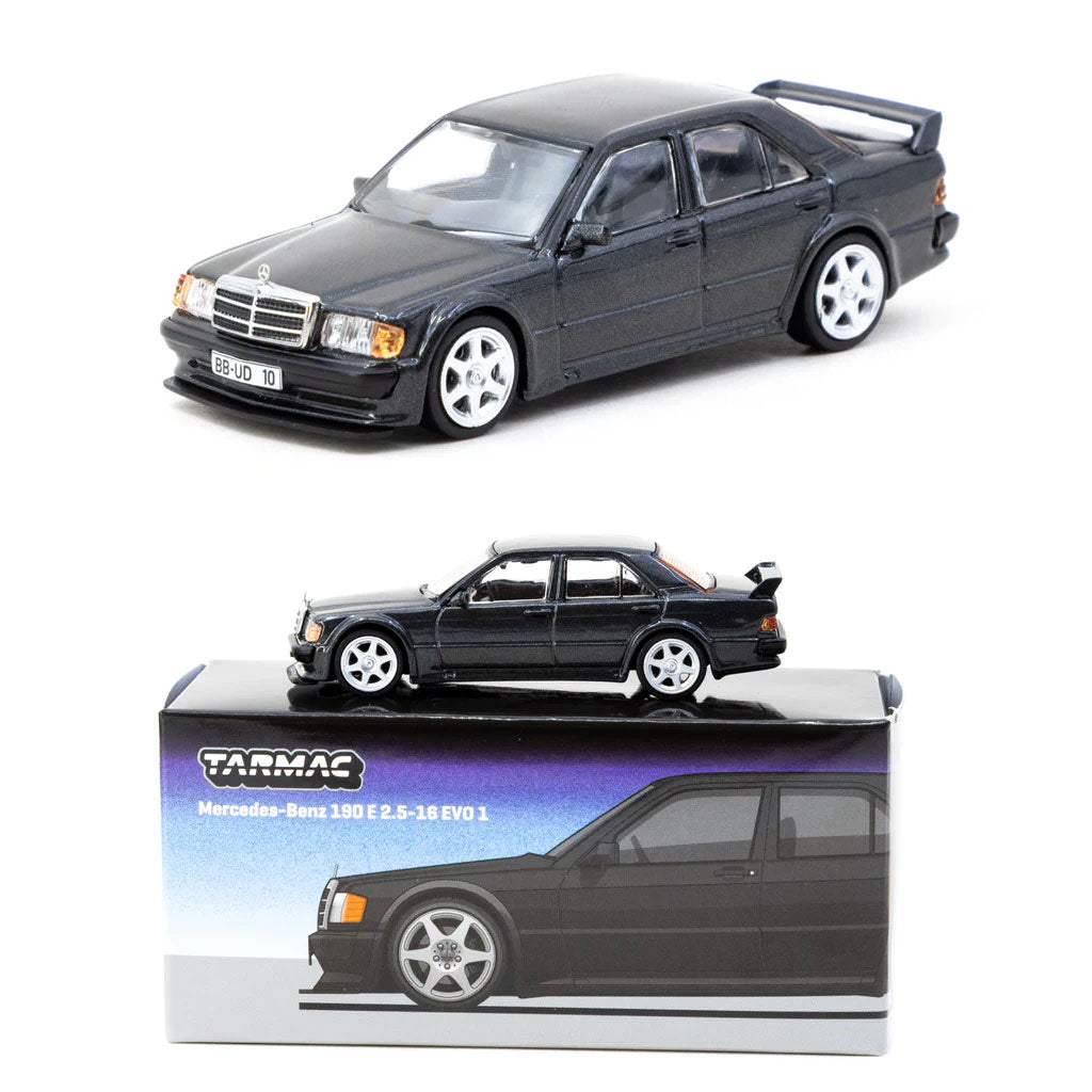 Tarmac Works Mercedes-Benz 190 E 2.5-16 Evo 1 Blue Black (1:64