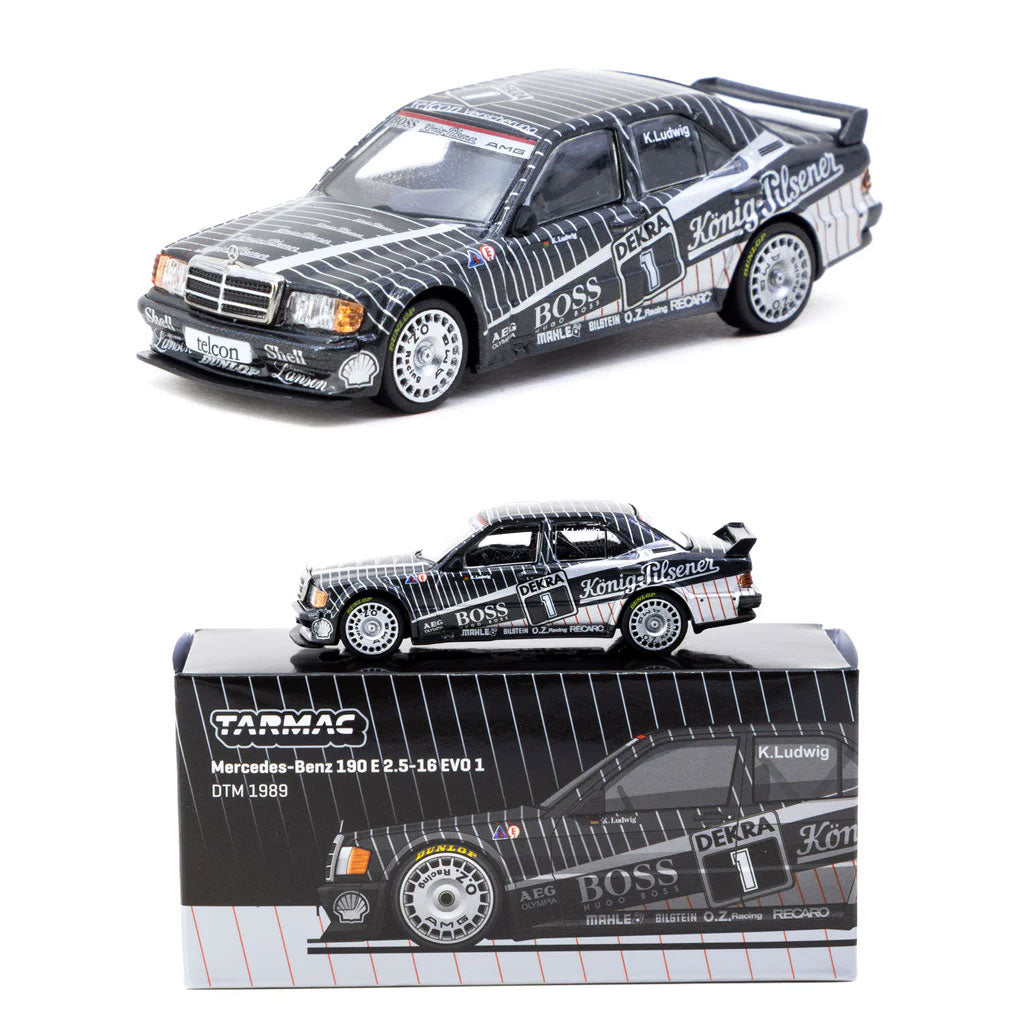 Tarmac Works Mercedes-Benz 190 E 2.5-16 Evo 1 Ludwig DTM 1989 (1:64)
