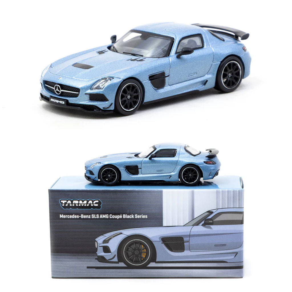 Tarmac Mercedes-Benz SLS AMG Coupe Black Series Matt Blue (1:64 Scale)
