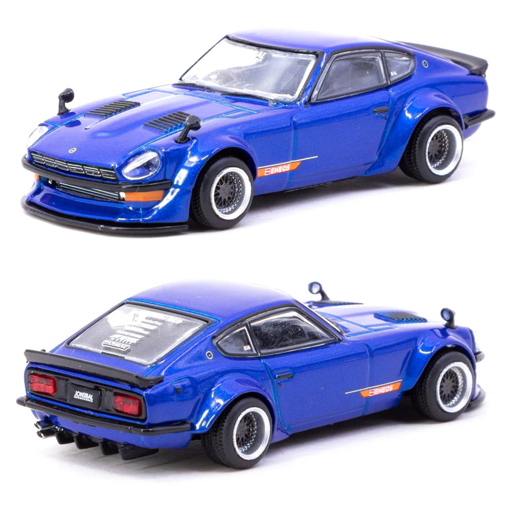 Tarmac Nissan Fairlady Z S30 Widebody Blue Jon Sibal (1:64 Scale)