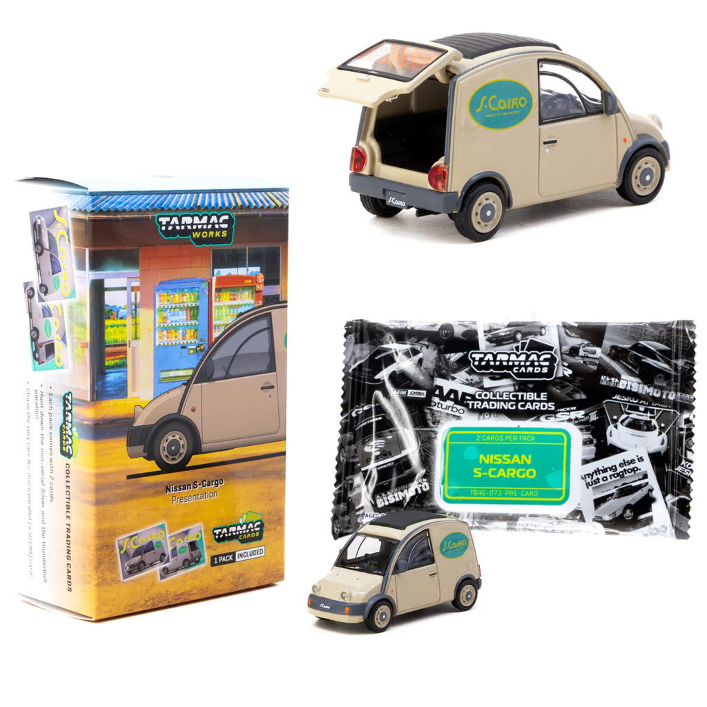 Tarmac Works Nissan S-Cargo Presentation with Tarmac Cards (1:64)