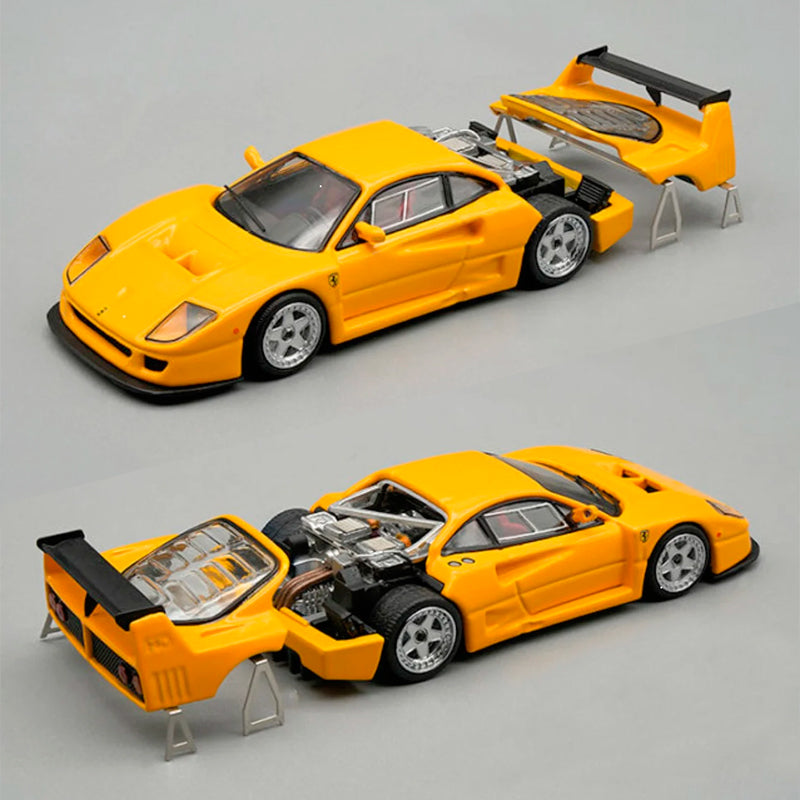 Tecnomodel Ferrari F40 LM 1996 Press Version Yellow (1:64) – AGR 