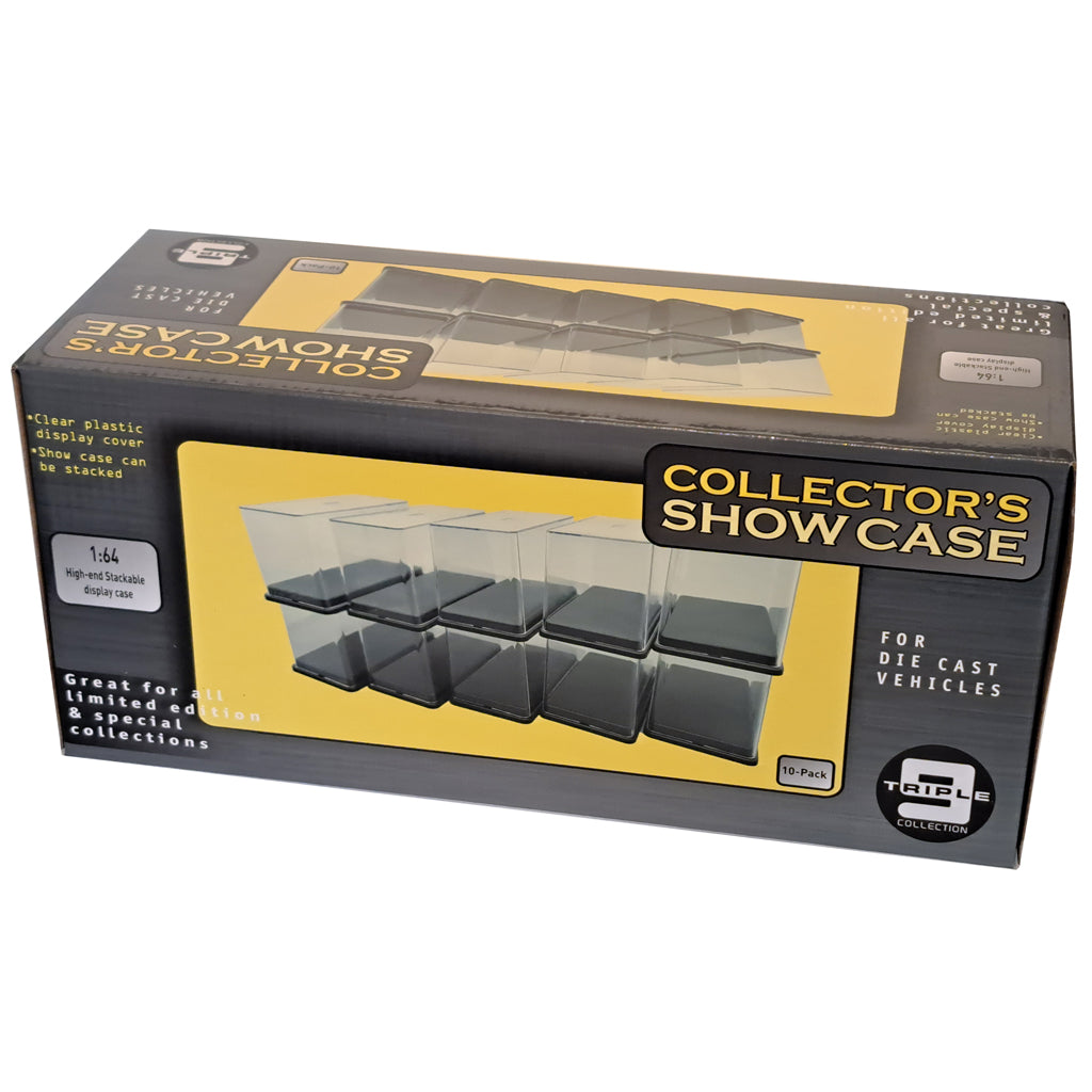 Triple9 1:64 Scale Stackable Display Case (Pack Of 10)