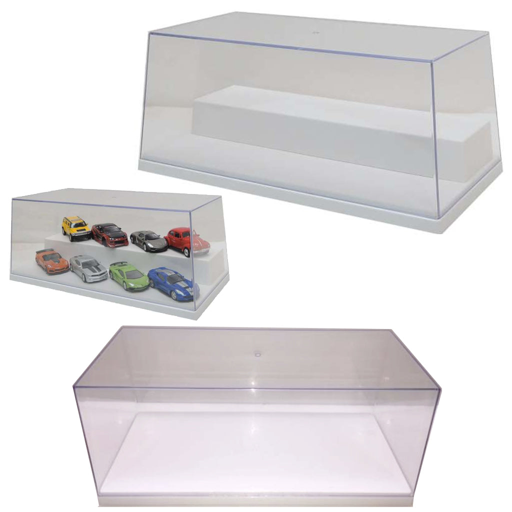 Triple9 Collector's Show Case With Riser - White Base (1:24 - 1:64)