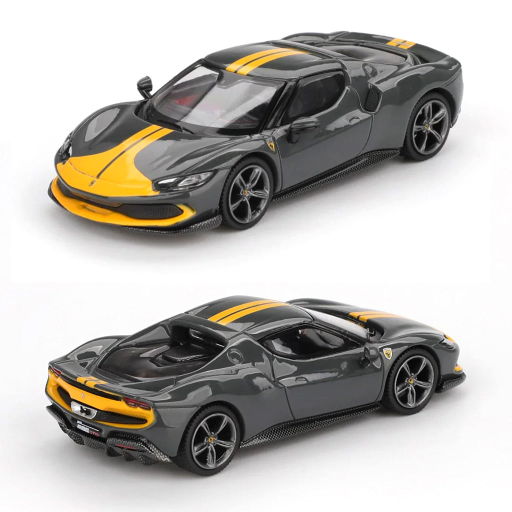 BBR Models Ferrari 296 GTB Assetto Fiorano Grigio Scuro (1:64 Scale)