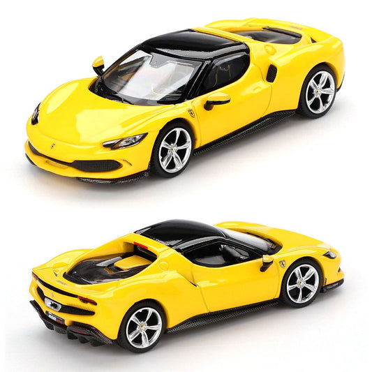 BBR Models Ferrari 296 GTB Giallo Modena Yellow (1:64 Scale)