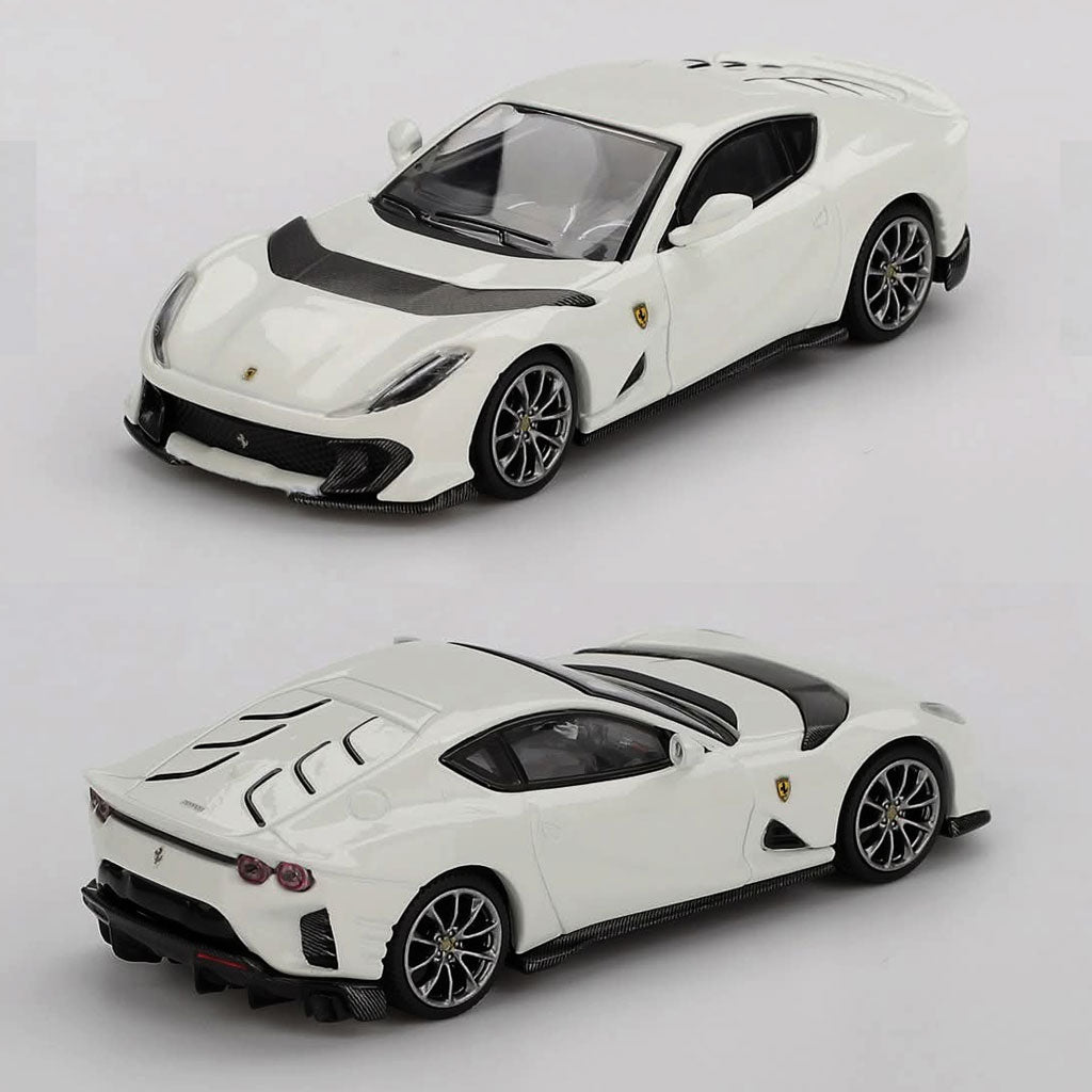 BBR Models Ferrari 812 Competizione Bianco Avus White (1:64 Scale)
