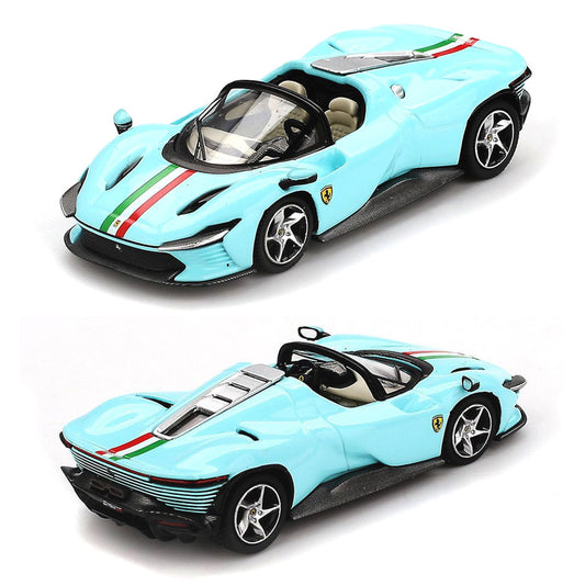 BBR Models Ferrari Daytona SP3 Light Blue (1:64 Scale)