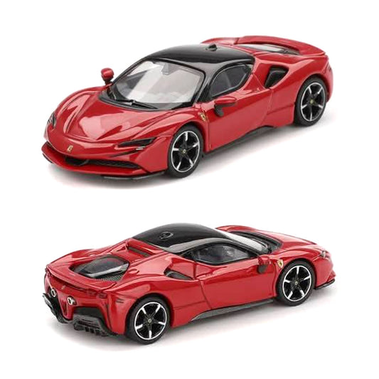 BBR Models Ferrari SF90 Stradale Rosso Corsa Red (1:64 Scale)