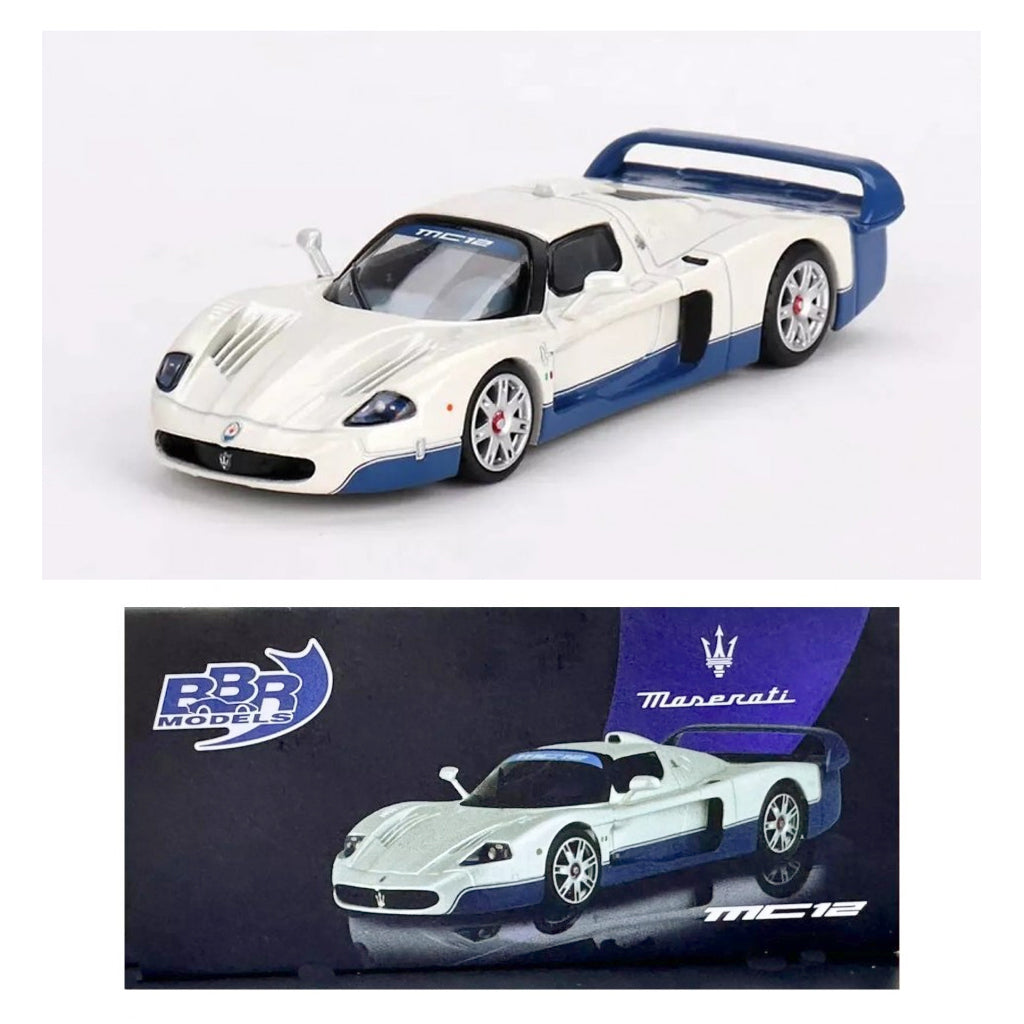 BBR Models Maserati MC12 Stradale White (1:64 Scale)