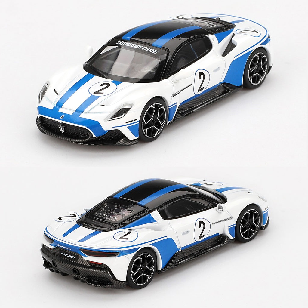 BBR Maserati MC20 #2 Maserati Performance Experience White (1:64)