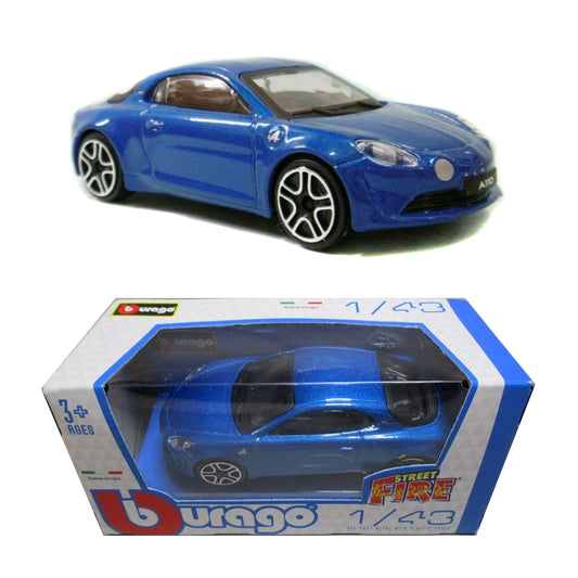 Bburago Street Fire - 2018 Alpine A110 Cup Blue (1:43 Scale)