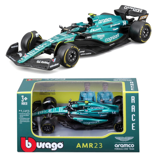 Bburago Aston Martin Aramco F1 AMR23 #14 Fernando Alonso 2023 (1:43)