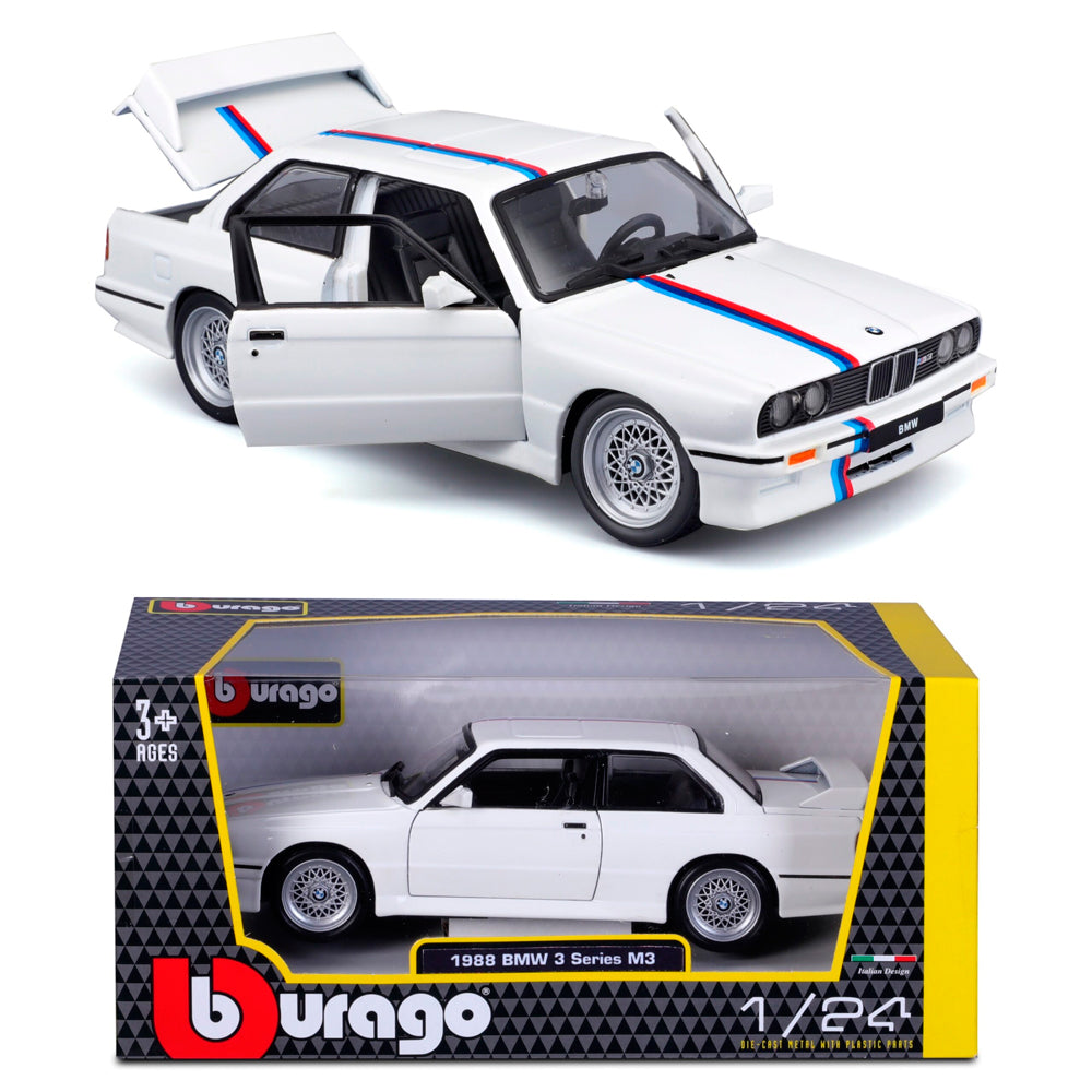 Bburago BMW 3 Series M3 E30 1988 White (1/24)