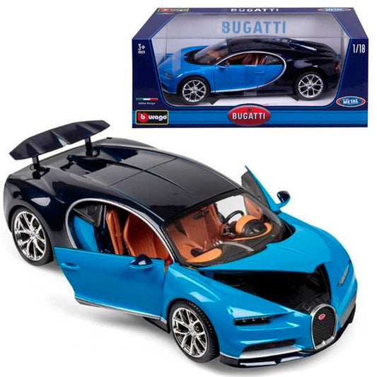 Bburago Bugatti Chiron Blue / Black (1:18)