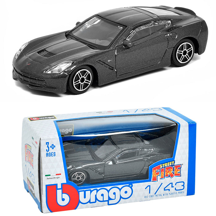 Bburago 2014 Chevrolet Corvette Stingray Grey (1:43)