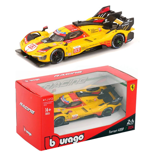 Bburago Ferrari 499P Hypercar #83 Le Mans 24 Hours 2024 (1:43 Scale)