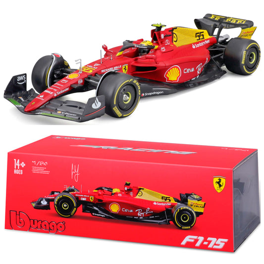 Bburago Ferrari F1-75 #55 Sainz Monza 75th Anniversary 2022 (1:24)