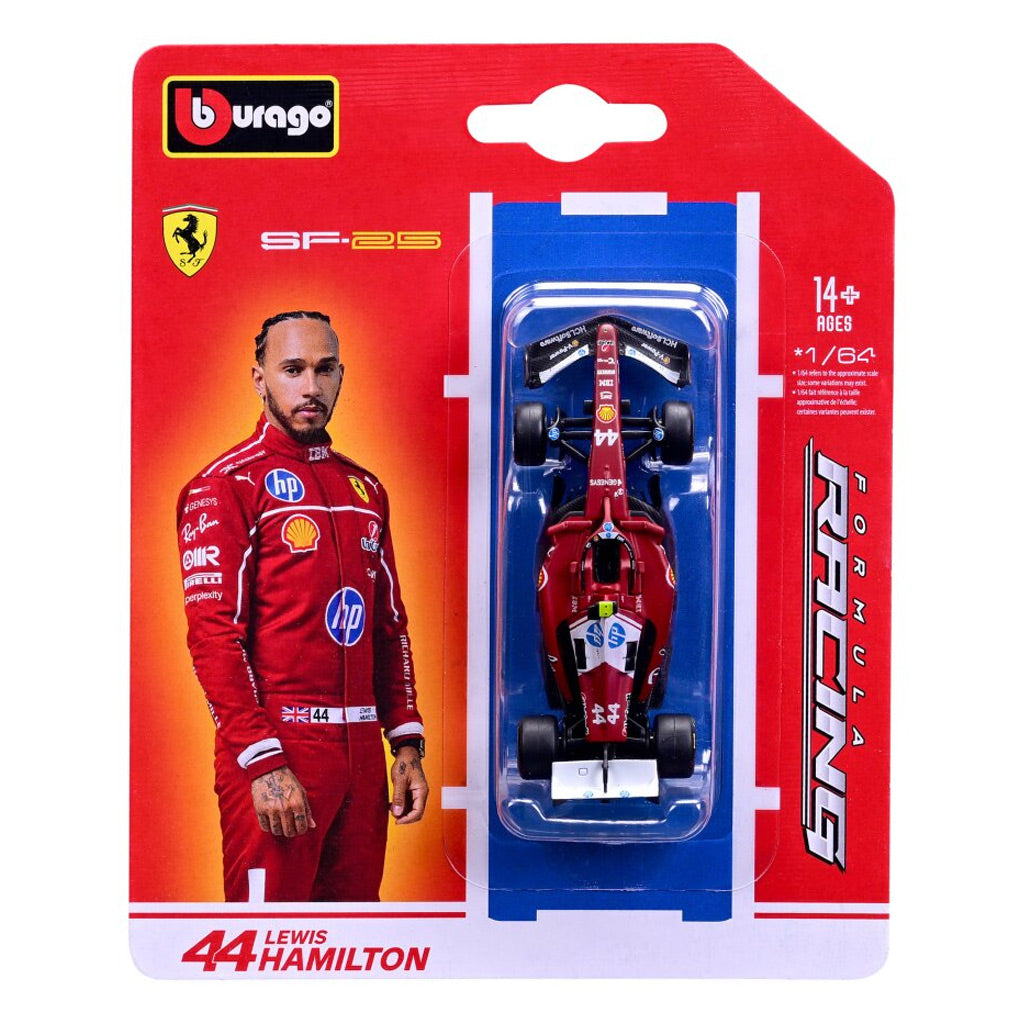 Bburago Ferrari SF-25 F1 2025 #44 Hamilton (1:64)