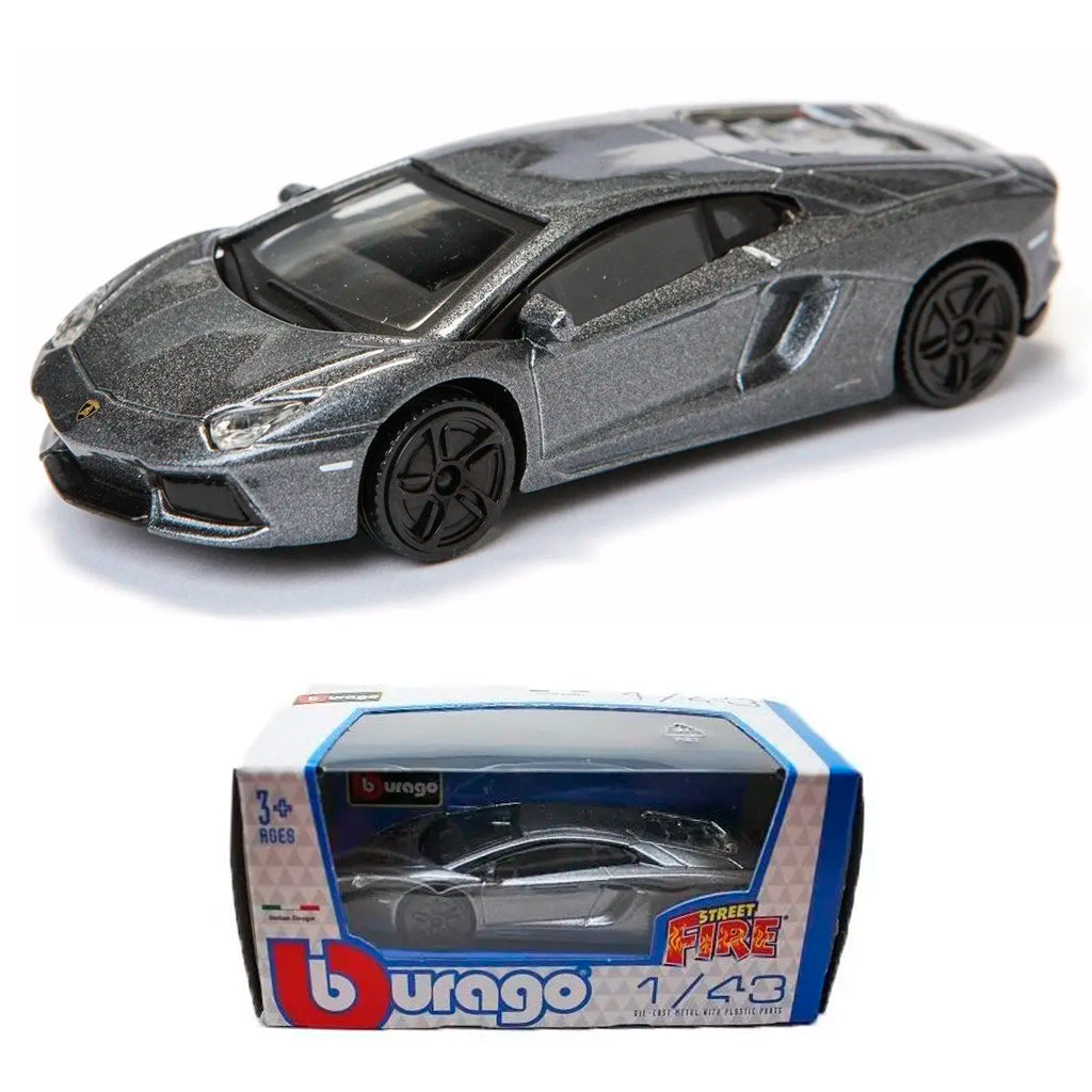 Bburago Street Fire - Lamborghini Aventador LP700-4 Grey (1:43)