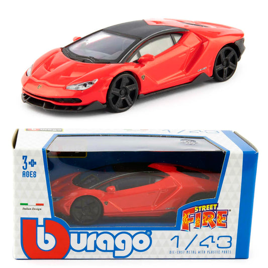 Bburago Street Fire - Lamborghini Centenario Red (1:43)