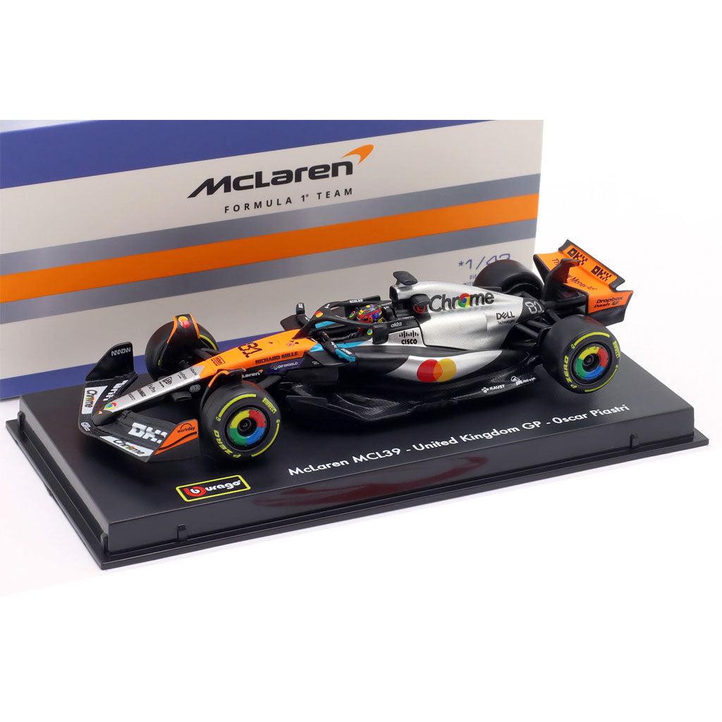 Bburago McLaren MCL39 F1 2025 British GP #81 Piastri With Case (1:43)