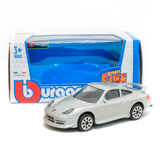 Bburago Street Fire - Porsche 911 GT3 Silver (1:43)