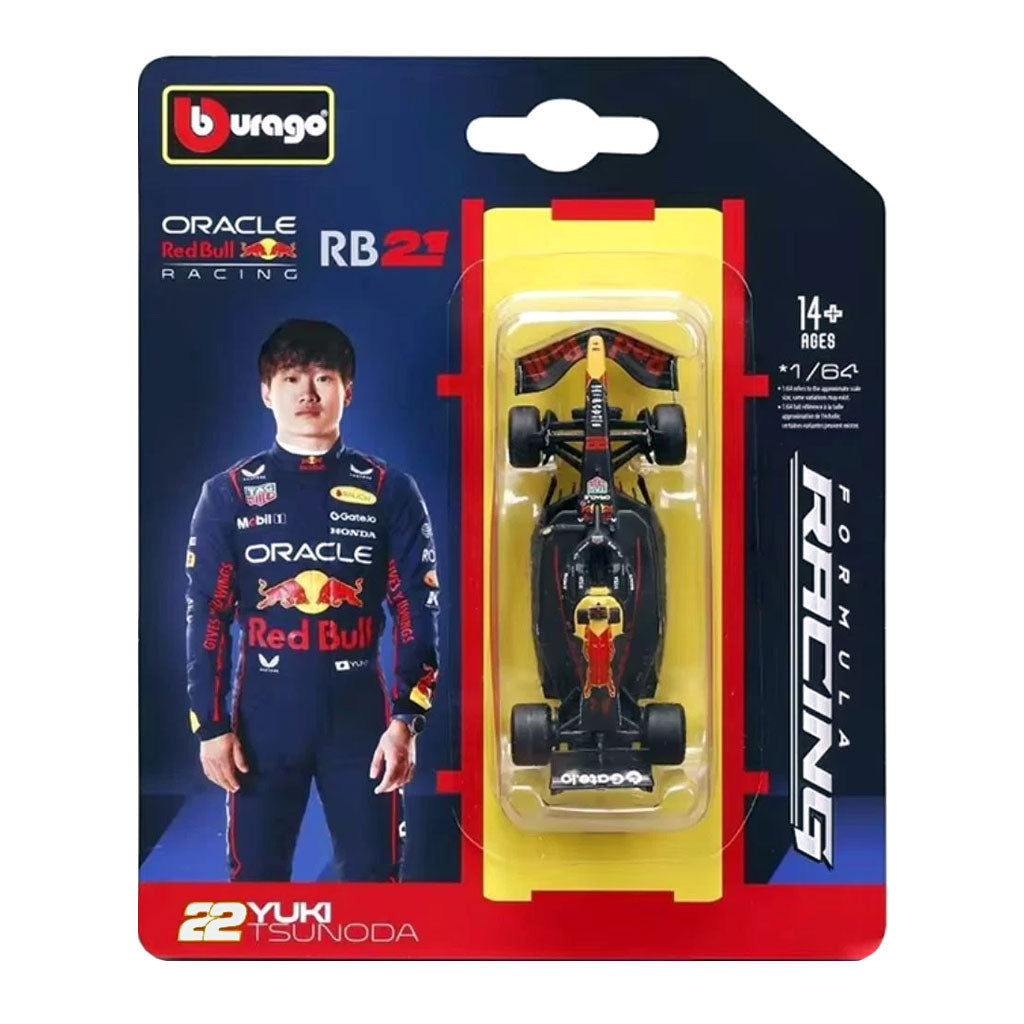 Bburago Red Bull Racing RB21 F1 2025 Season #22 Tsunoda (1:64 Scale)