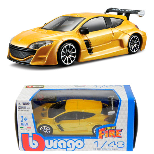 Bburago Street Fire - Renault Sport Megane 2010 Yellow (1:43)