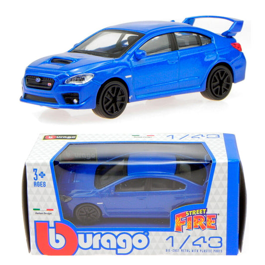 Bburago Street Fire - Subaru WRX STI 2017 Blue (1:43)