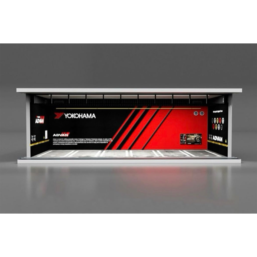 Black Box Diorama Parking Garage With LED Light - Advan (1:64 Scale)
