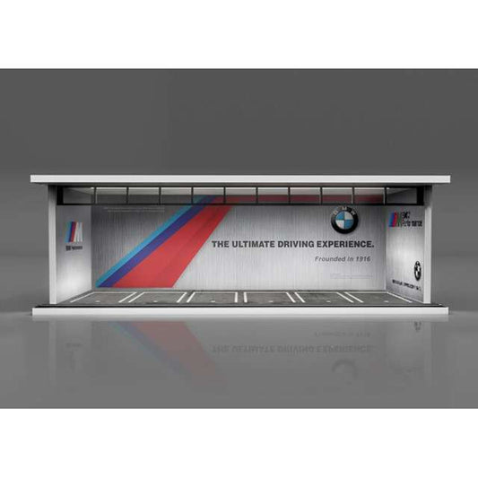 Black Box Diorama Parking Garage With LED Light - BMW (1:64 Scale)