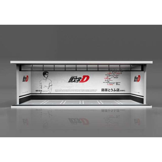 Black Box Diorama Parking Garage With LED Light - Initial D (1:64)