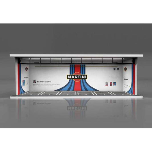 Black Box Diorama Parking Garage With LED Light - Martini (1:64 Scale)